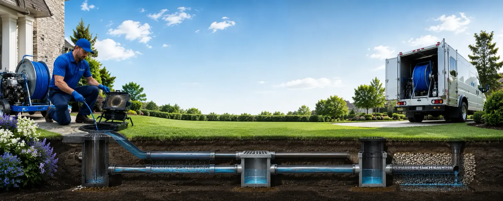 Outdoor drain cleaning information for Scottville, MI